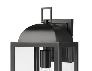 Beaufort 17.75" High 1-Light Outdoor Wall Sconce - Powder Coated Black