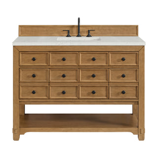 48 Inch Malibu Freestanding Vanity in Amber Birch / Lime Delight Top