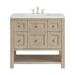 36 Inch Breckenridge Freestanding Vanity in Whitewashed Oak / Lime Delight Top