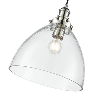 Khrisa 12.75" Wide 1-Light Pendant - Polished Nickel