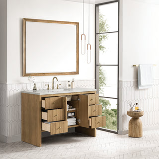 48 Inch Hudson Freestanding Vanity in Light Natural Oak / Lime Delight Top