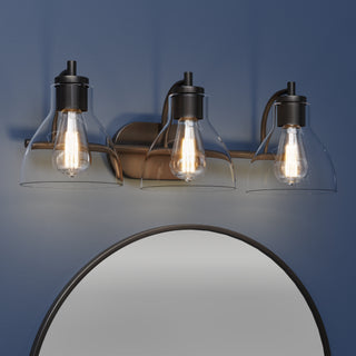 Knightsdale 25.25" 3-Light Vanity - Matte Black
