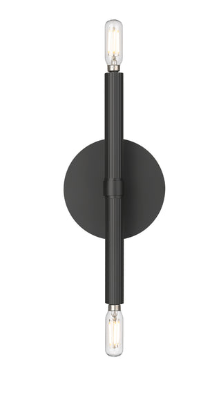 Skyva 5.75" High 2-Light Wall Sconce - Matte Black