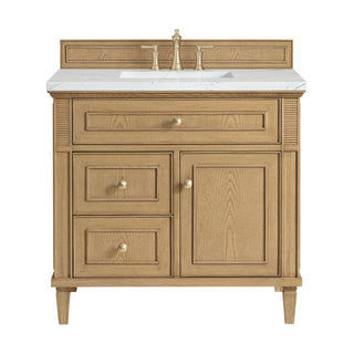 36 Inch Lorelai Freestanding Vanity in Light Natural Oak / Ethereal Noctis Top