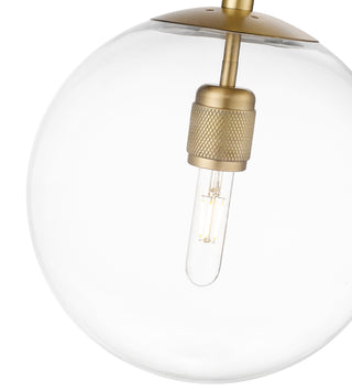 Kairo 12" Wide 1-Light Pendant - Vintage Brass