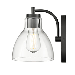 Knightsdale 9.25" High 1-Light Wall Sconce - Matte Black