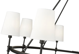 Adorra 40" Wide 8-Light Chandelier - Matte Black