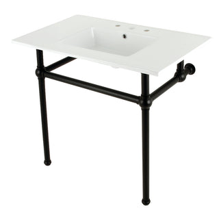 Templeton 37.38 Inch Console Sink in White
