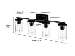 Verlana 4-Light Vanity Chrome
