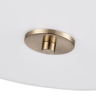 Guyten 13" Wide 2-Light Semi Flush - Modern Gold