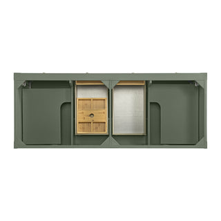 60 Inch Breckenridge Freestanding Vanity in Smokey Celadon / Ethereal Noctis Top