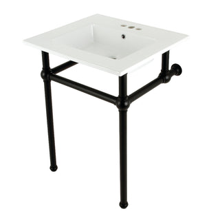 Templeton 25.19 Inch Console Sink in White