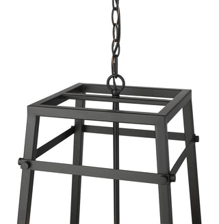 Tellsa 15" Wide 4-Light Pendant - Matte Black