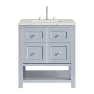 30 Inch Breckenridge Freestanding Vanity in Serenity Blue / Lime Delight Top