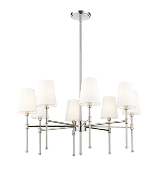 Adorra 30" Wide 8-Light Chandelier - Polished Nickel