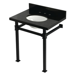 Monarch 30 Inch Console Sink in Black