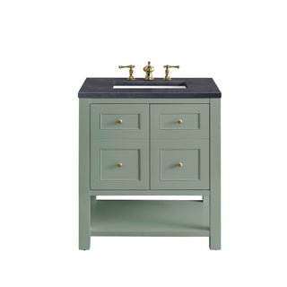 30 Inch Breckenridge Freestanding Vanity in Smokey Celadon / Charcoal Soapstone Top