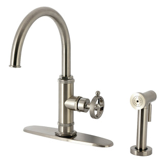 Levante One Handle Kitchen Faucet in Brushed Nickel
