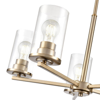 Verlana 24" Wide 5-Light Chandelier - Modern Gold