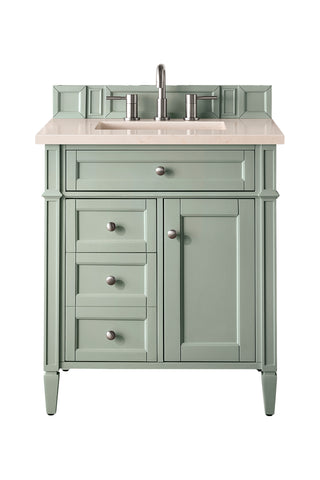 30 Inch Brittany Freestanding Vanity in Sage Green / Eternal Marfil Top