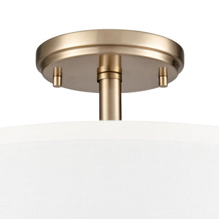 Guyten 13" Wide 2-Light Semi Flush - Modern Gold