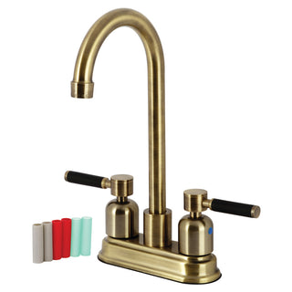 Kaiser Bar Prep Faucet in Antique Brass