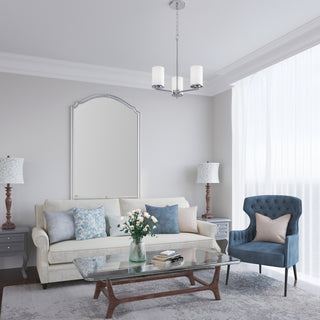 Verlana 19" 3-Light Chandelier - Chrome