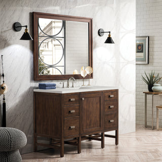 48 Inch Addison Freestanding Vanity in Mid-Century Acacia / Lime Delight Top