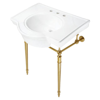 Edwardian 31 Inch Console Sink in White