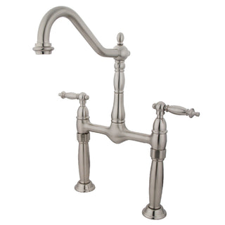 Victorian Vessel Faucet in Brushed Nickel