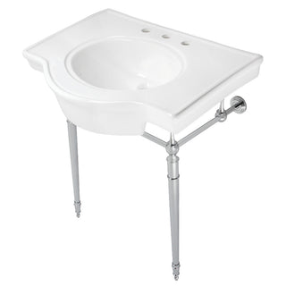 Edwardian 31 Inch Console Sink in White
