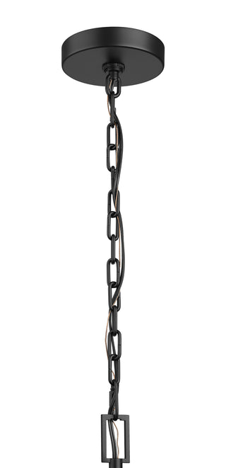 Alpharetta 7.5" 1-Light Outdoor Hanging Lantern - Powder Coated Black