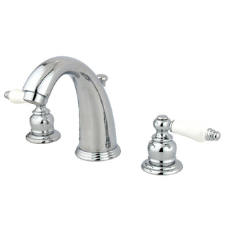 English Country Widespread Bathroom Faucet in Polished Chrome