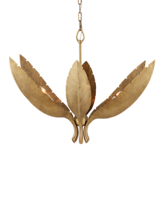 Bird of Paradise Brass Chandelier