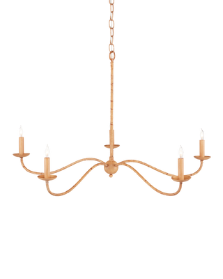 Saxon Small Tan Chandelier