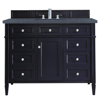 48 Inch Brittany Freestanding Vanity in Victory Blue / Charcoal Soapstone Top