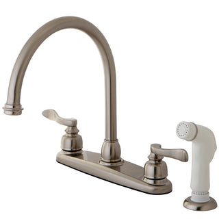 NuWave French Centerset Kitchen Faucet in Brushed Nickel