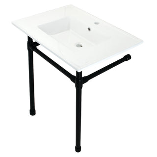 Dreyfuss 31.13 Inch Console Sink in White