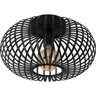 Black Ceiling Light with Iron Shade