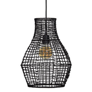 Large Black Mesh Pendant