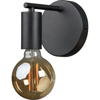 Unique Hanging Wall Sconce in Black Powder Coated Finish